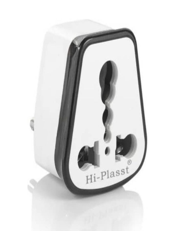 HI-PLASST 6A to 16A Plug Converter (Pack of 3) | Universal Socket Adapter for International Pins | Big Size 16 Amp Plug Top Compatible | Heavy Duty Power Converter